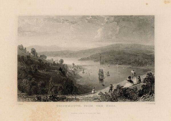 Thomas Allom - Teignmouth from the ness - o.J. - Stahlstich