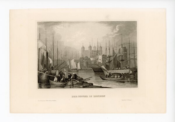 unbekannt - Der Tower in London - o.J. - Stahlstich