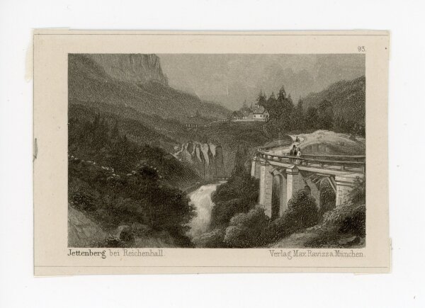 unbekannt - Jettenberg bei Reichenhall - o.J. - Stahlstich