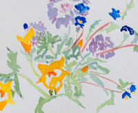 unbekannt - Narzissen - 1990 - Aquarell