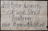 unbekannt - Humoristisches Spruchband - 1880 - Bleistift