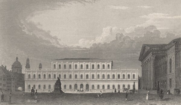 G. A. Müller - Königsbau in München - o.J. - Stahlstich