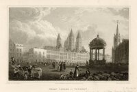 E. Byrne - Great Square at Tournay - o.J. - Stahlstich