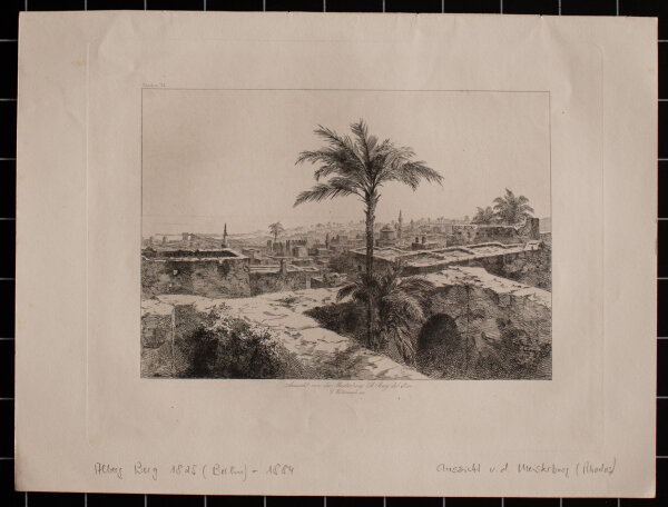 Albert Berg - Meisterburg - o.J. - Radierung