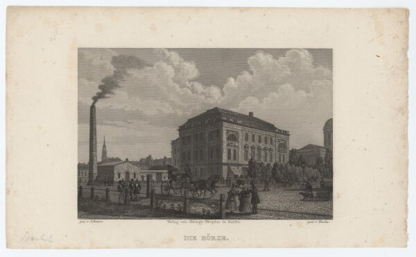 Fincke - Die Börse in Berlin - o.J. - Stahlstich