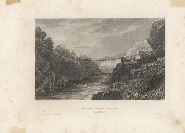 Schnell - Die Brücke bei Tiri - o.J. - Stahlstich