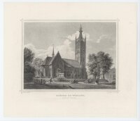 Richter - Kirche zu Wörlitz Anhalt-Dessau - o.J. - Stahlstich