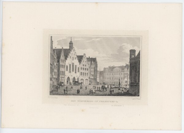 C. Rauch - Römerberg in Frankfurt am Main - o.J. - Stahlstich