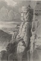 Fr. Hablitschek - Basteifelsen - o.J. - Stahlstich