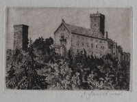 J. Borchert - Wartburg - o.J. - Radierung