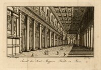 unbekannt - Ansicht der Sanct Maggiore Kirche in Rom -...