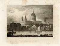 unbekannt - Die Paulskirche in London - o.J. - Stahlstich