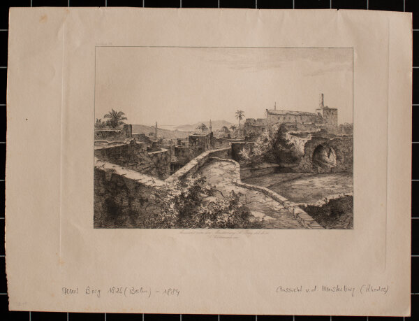 Albert Berg - Meisterburg - o.J. - Radierung