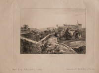 Albert Berg - Meisterburg - o.J. - Radierung