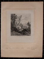 Albert Berg - Schlucht bei Sandurli - o.J. - Radierung