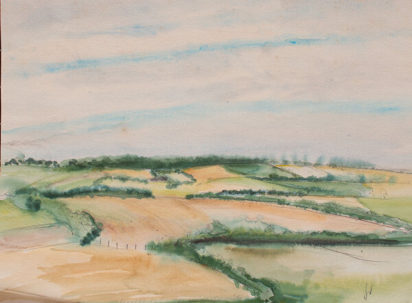 Gerhard Schulte-Dahling - Felder - o.J. - Aquarell