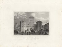C. F. - Isarthor in München - 1837 - Stahlstich