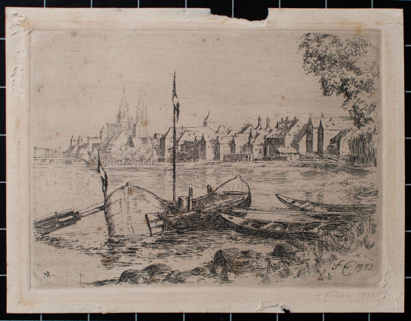 unleserlich signiert - Köln, Stadtansicht - 1932 - Radierung
