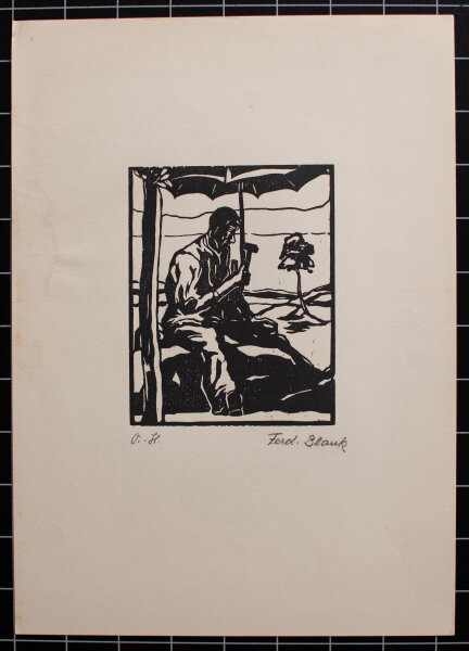 Ferdinand Blank - Steinklopfer - o.J. - Holzschnitt