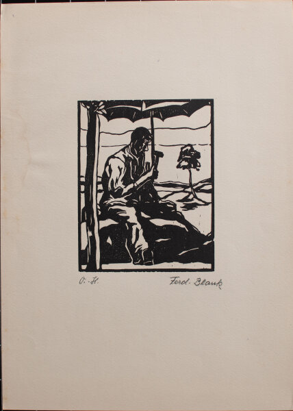 Ferdinand Blank - Steinklopfer - o.J. - Holzschnitt