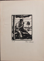 Ferdinand Blank - Steinklopfer - o.J. - Holzschnitt