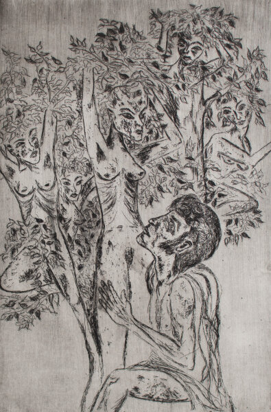 M. Schneemann - ohne Titel - 1977 - Radierung