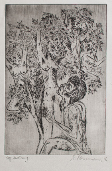 M. Schneemann - ohne Titel - 1977 - Radierung