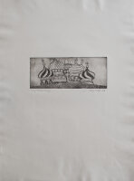 Helga Delfs - Russische Zwiebeltürme - 1976 - Radierung