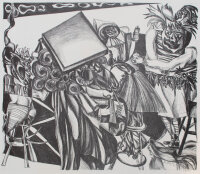 A. Ziegler - Theaterfiguren - 1968 - Lithografie