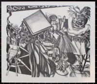 A. Ziegler - Theaterfiguren - 1968 - Lithografie