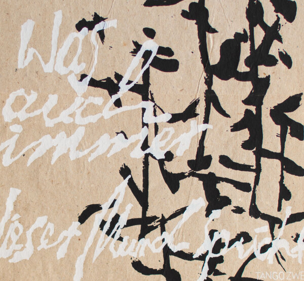 Michael Kutzner - Was immer dieser Mund auch spricht - 1989 - Lithografie, Plakat