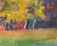unbekannt - Waldlandschaft - 1926 - Aquarell