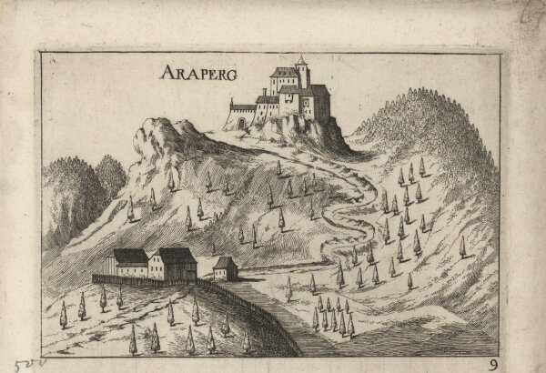 Georg Matthäus Vischer - Araburg - 1672 - Kupferstich