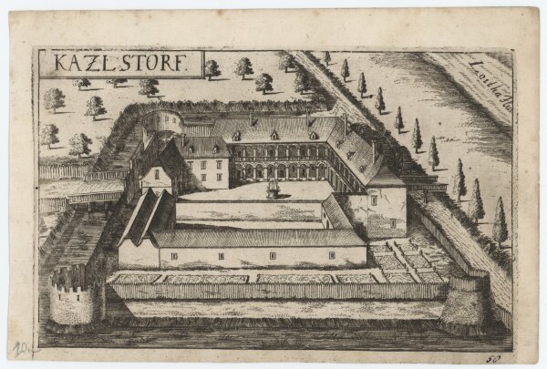 Georg Matthäus Vischer - Schloss Katzelsdorf - 1672 - Kupferstich