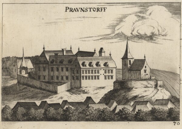 Georg Matthäus Vischer - Schloss Praunstorff - 1672 - Kupferstich