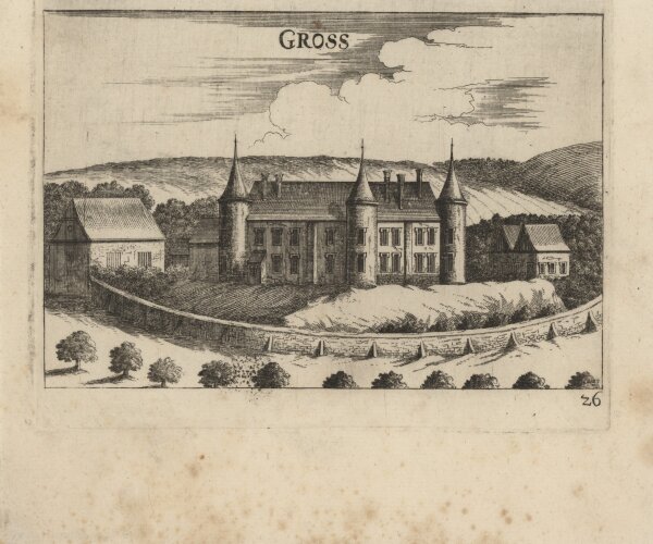 Georg Matthäus Vischer - Schloss Groß - 1672 - Kupferstich