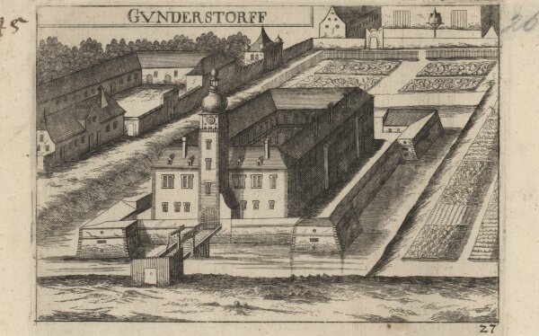 Georg Matthäus Vischer - Schloss Gundersdorf - 1672 - Kupferstich