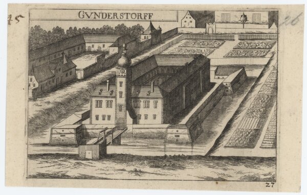 Georg Matthäus Vischer - Schloss Gundersdorf - 1672 - Kupferstich