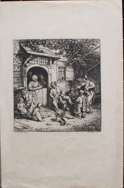 Adriaen van Ostade - Der Geiger - o.J. - Radierung