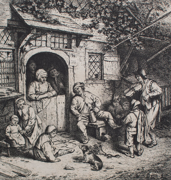 Adriaen van Ostade - Der Geiger - o.J. - Radierung