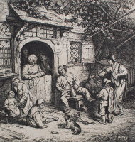 Adriaen van Ostade - Der Geiger - o.J. - Radierung