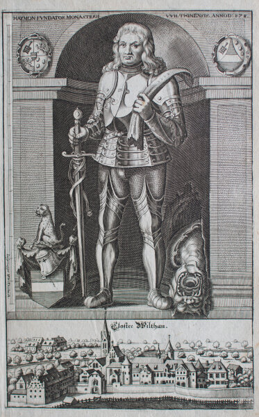 Matthäus Merian der Ältere - Kloster Wilthan bei Innsbruck - o.J. - Kupferstich