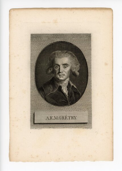Johann Christian Gottschick - Bildnis des André-Ernest-Modeste Grétry - o.J. - Kupferstich