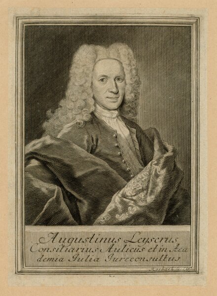 Johann Friedrich Rosbach - Bildnis des Augustinus Leyserus - o.J. - Kupferstich