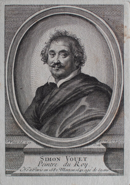Renée-Élisabeth Lépicié - Porträt Simon Vouet - o.J. - Kupferstich