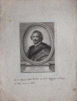 Renée-Élisabeth Lépicié - Porträt Simon Vouet - o.J. - Kupferstich