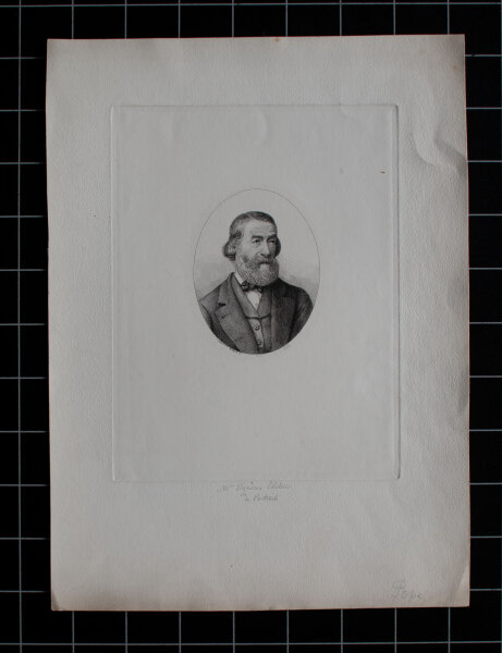 Pierre Adolphe Varin - Porträt Jean Eugène Vignères - 1876 - Kupferstich