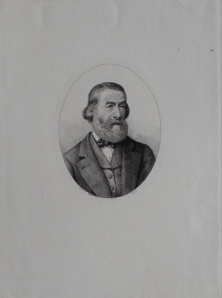 Pierre Adolphe Varin - Porträt Jean Eugène Vignères - 1876 - Kupferstich