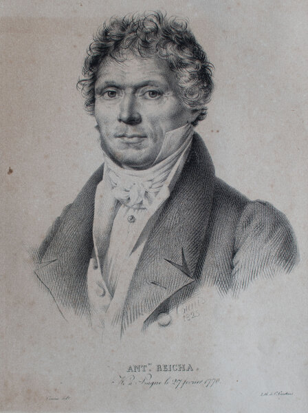 Charles Louis Constans nach Salomon Guillaume Counis - Porträt Anton Reicha - o.J. - Lithografie