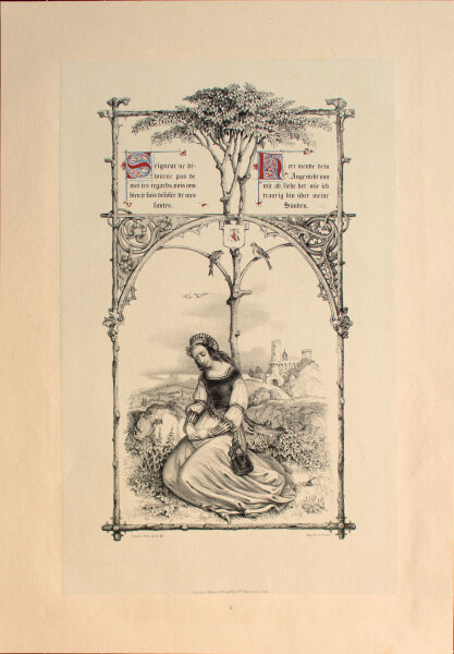 Adolphe Fries - Emotion und Sünde - 1837 - Lithografie